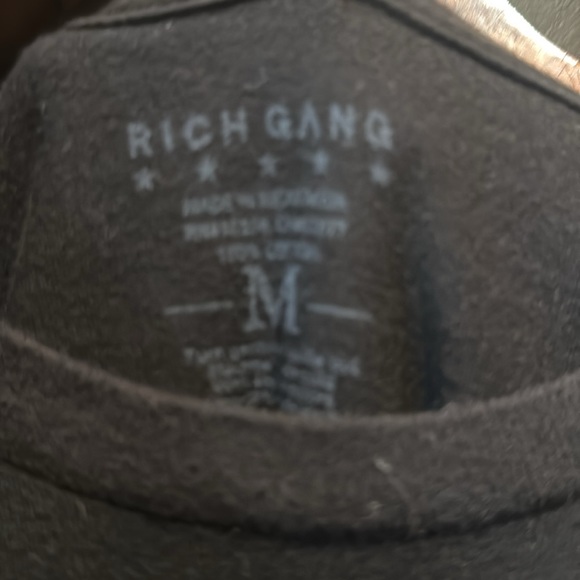 Rich Gang black and gold short sleeve T-shirt - Picture 7 of 7